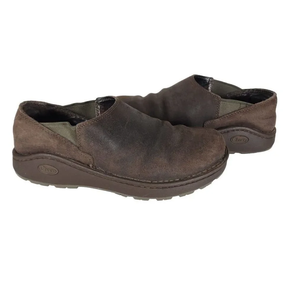 Chaco Men's Zoggonit Vibram Nurl US 8,5 Brown Leather Clog Sneaker Shoes_8